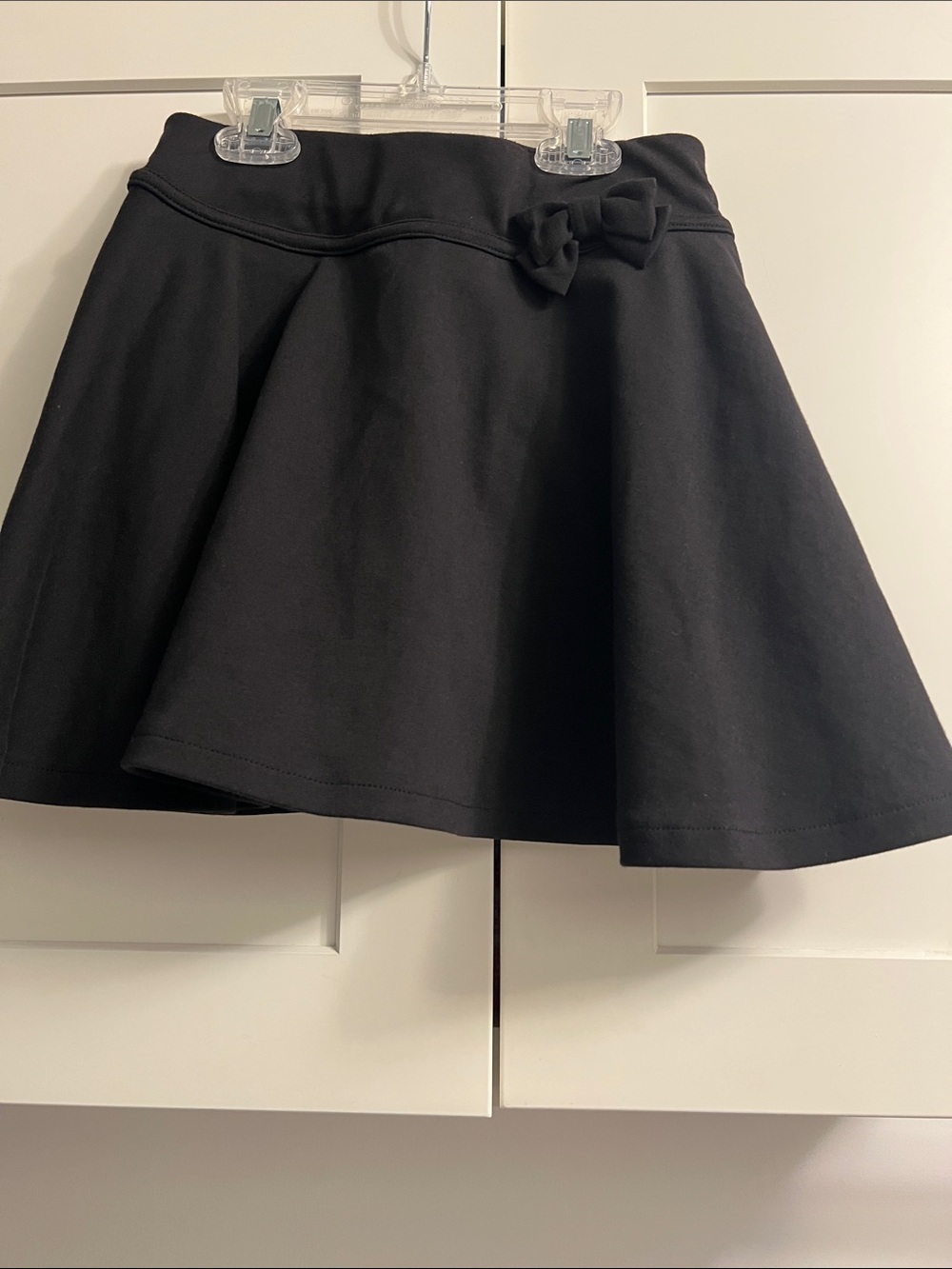 Gymboree Uniform Black Bow-Accent Skort